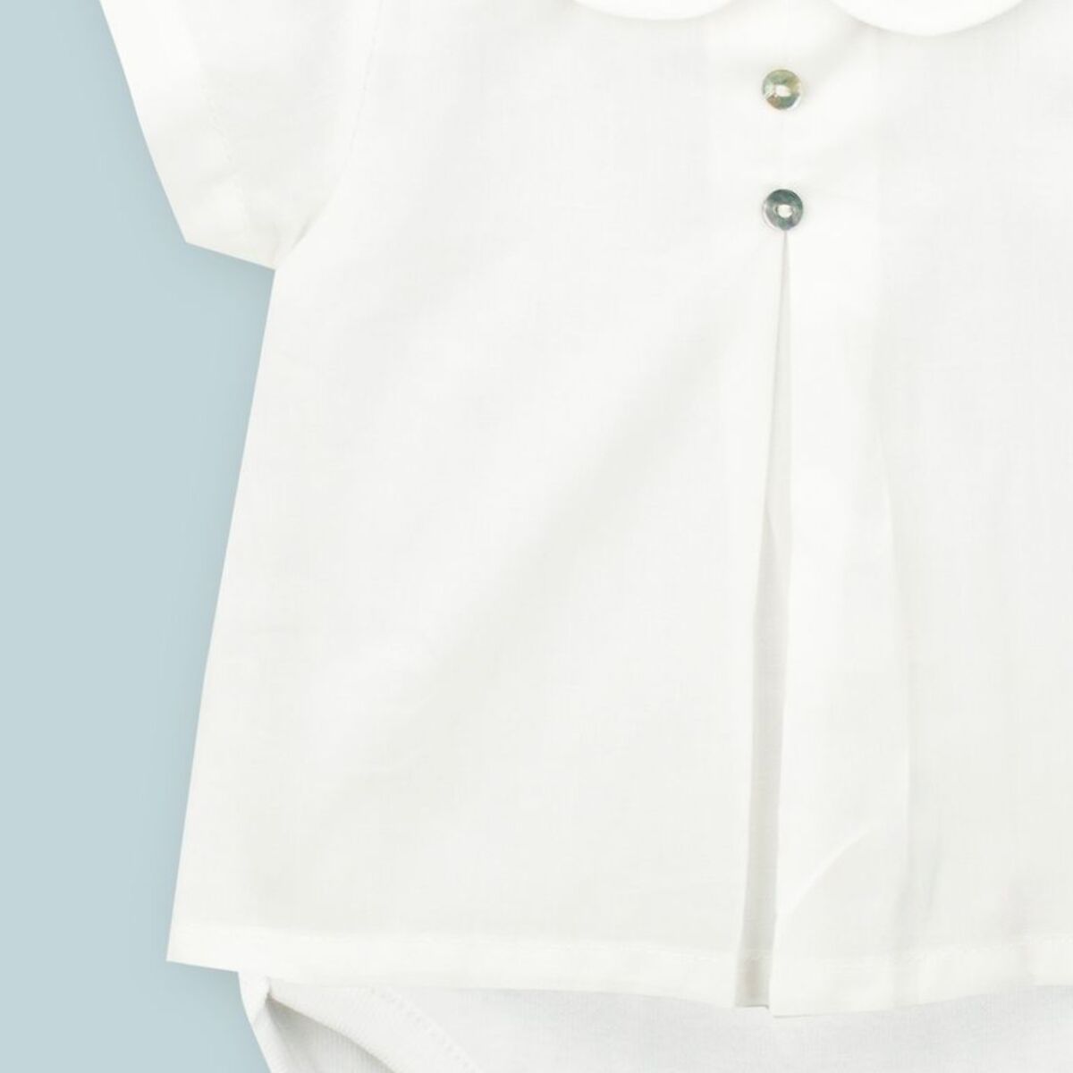 Body Camisa Batista M/Corta Beige Talla 0