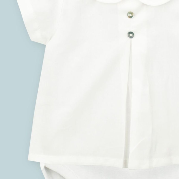 Body Camisa Batista M/Corta Beige Talla 0