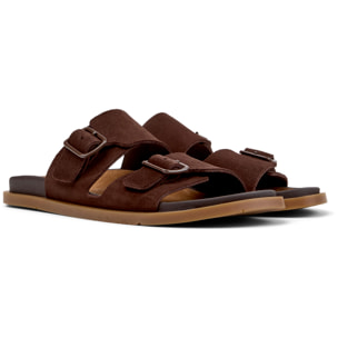 Sandalias - CAMPER Lluc Sandal - Marron - Cuero de gamuza
