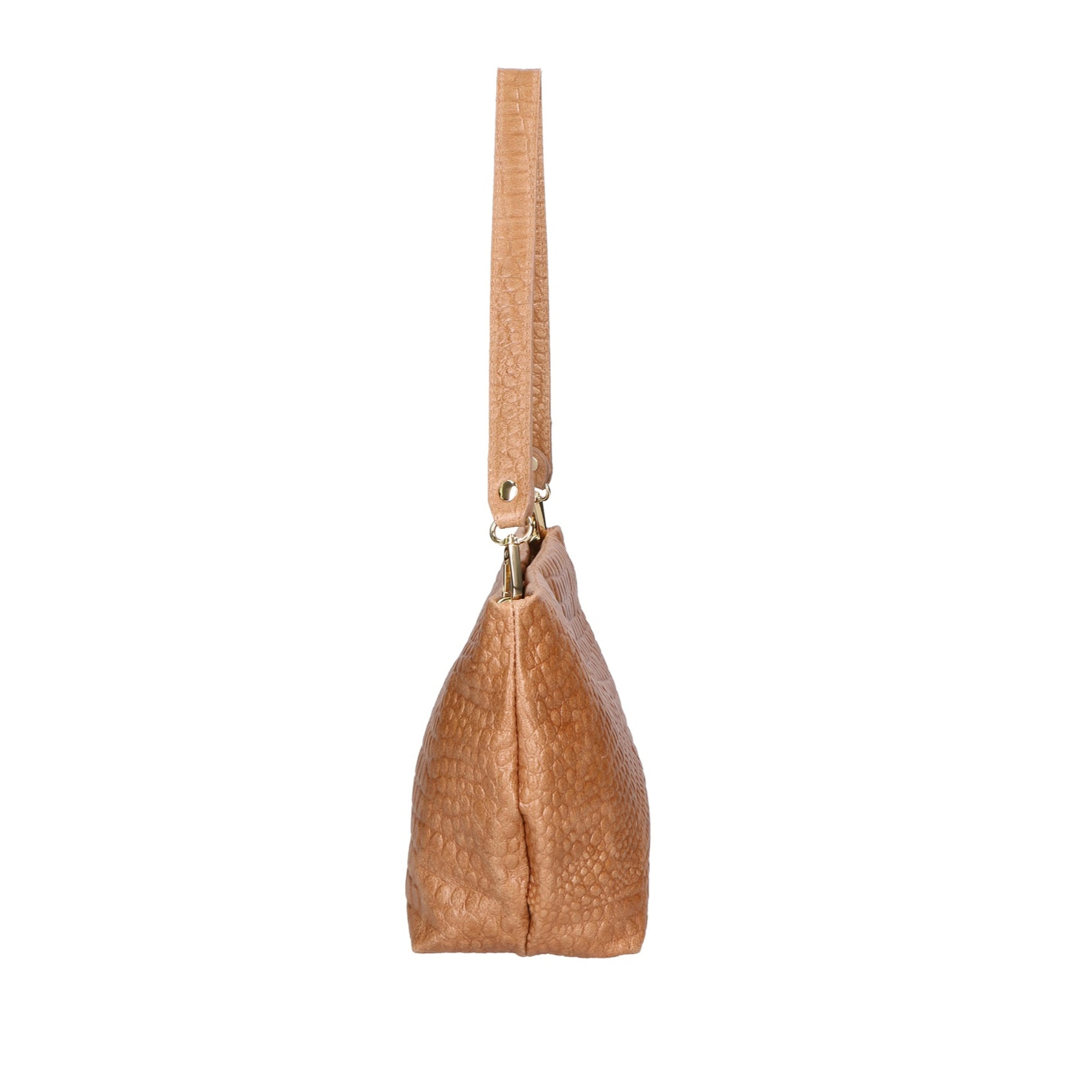 Borsa a spalla da donna - Modello Lorelei - Vera pelle croco - 33.0 x 19.0 x 10.0 cm