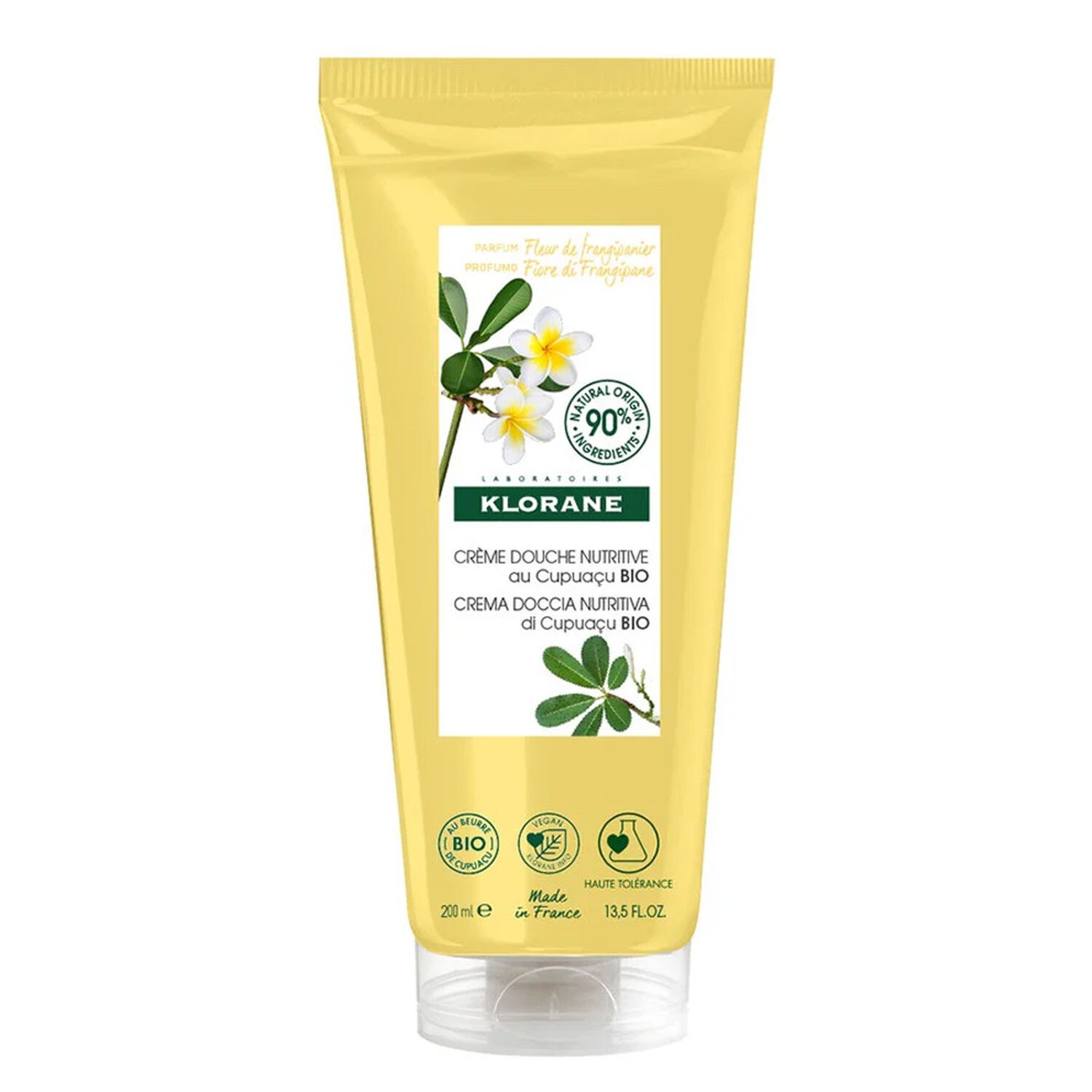 Cupuaçu Bio - Crème Douche Nutritive à la Fleur de Frangipanier – 200 ml