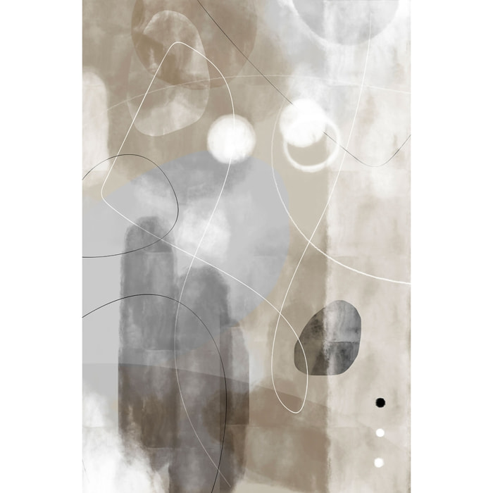 Tableau abstrait et soft line n°3 Toile imprimée