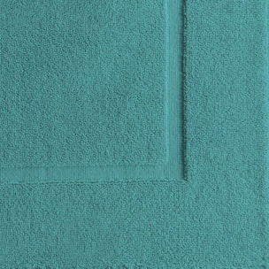 Tapis de bain pur coton 850 g/m² uni vert Vitae emeraude