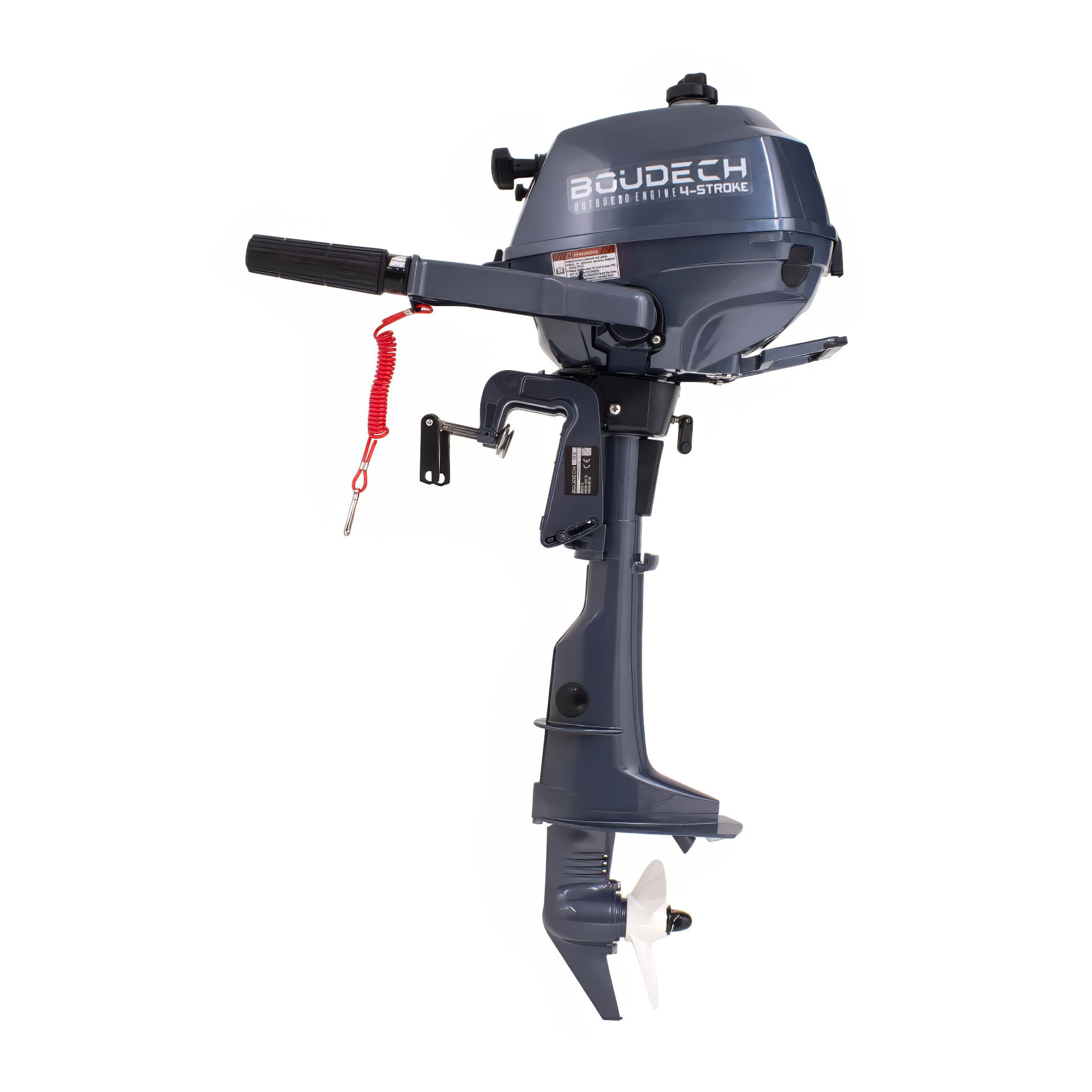 Krave 2.5 - Motore Marino Fuoribordo a Benzina 4 Tempi 72cc 2.5 Hp Gambo Corto per Gommoni Barche da Pesca