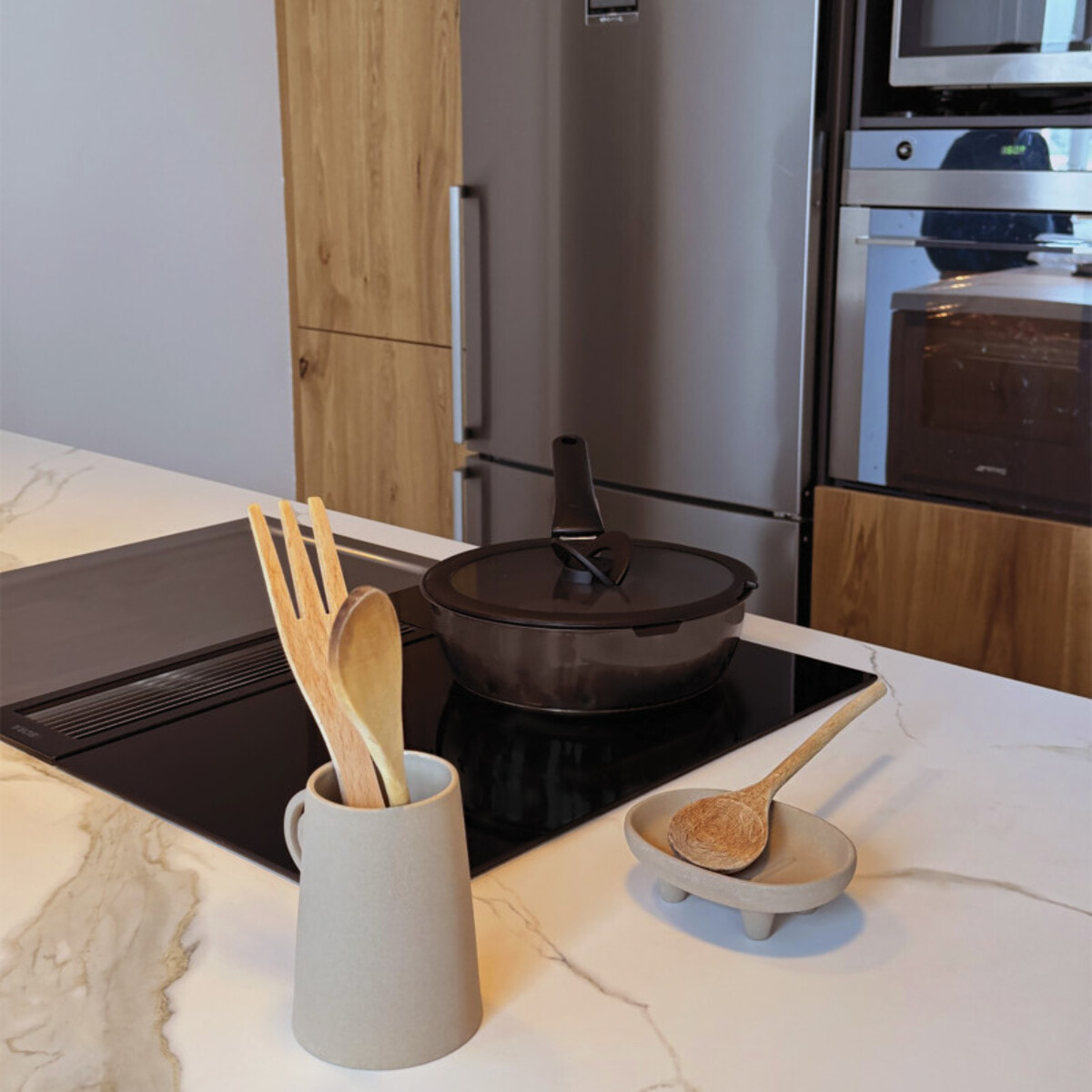 Porte savon en Grès ORGANIC Cappuccino Spirella