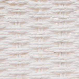 4 paniers de rangement "Vannerie" blanc
