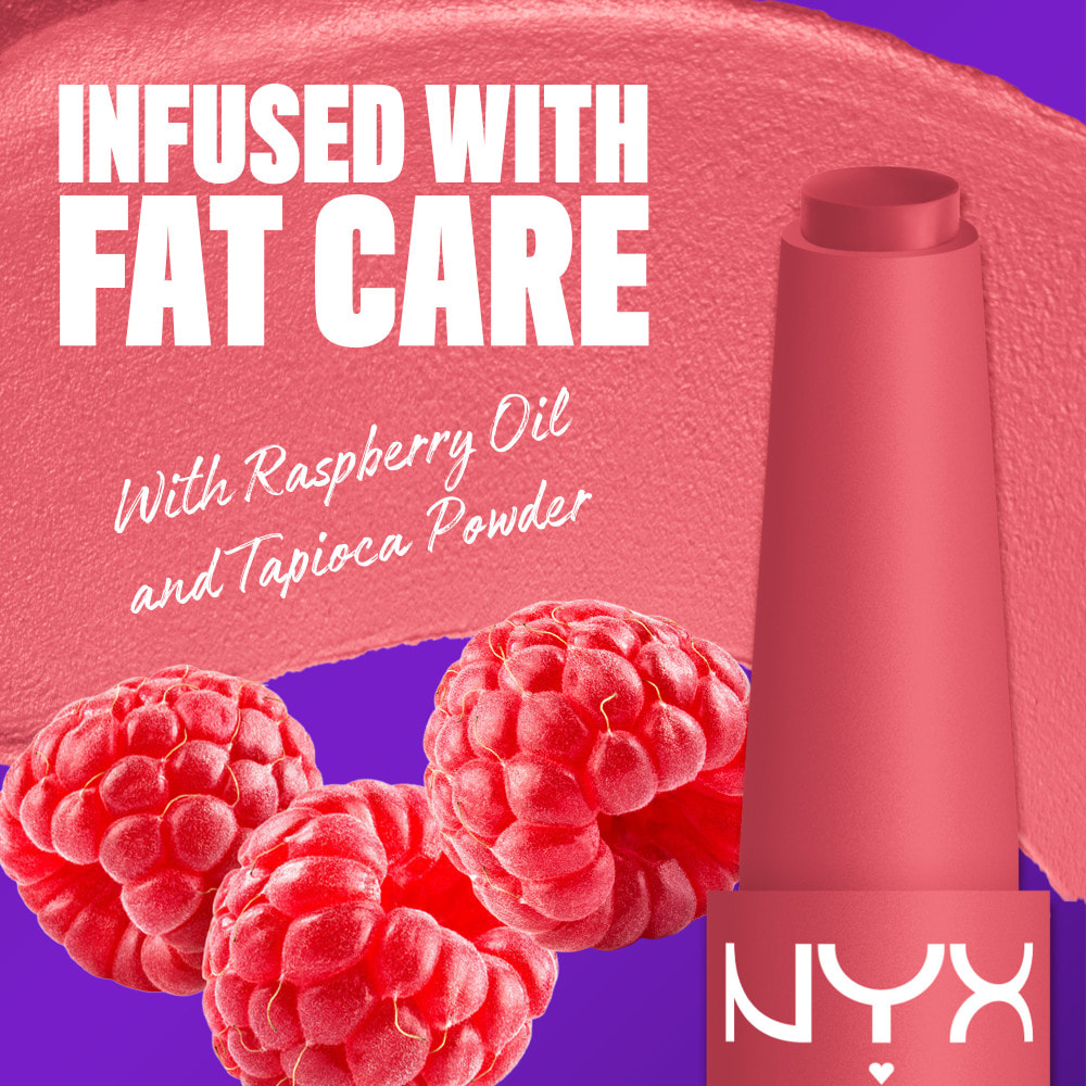 NYX Professional Makeup Fat Matte Rouge à Lèvres Mat Crémeux Pink Puff