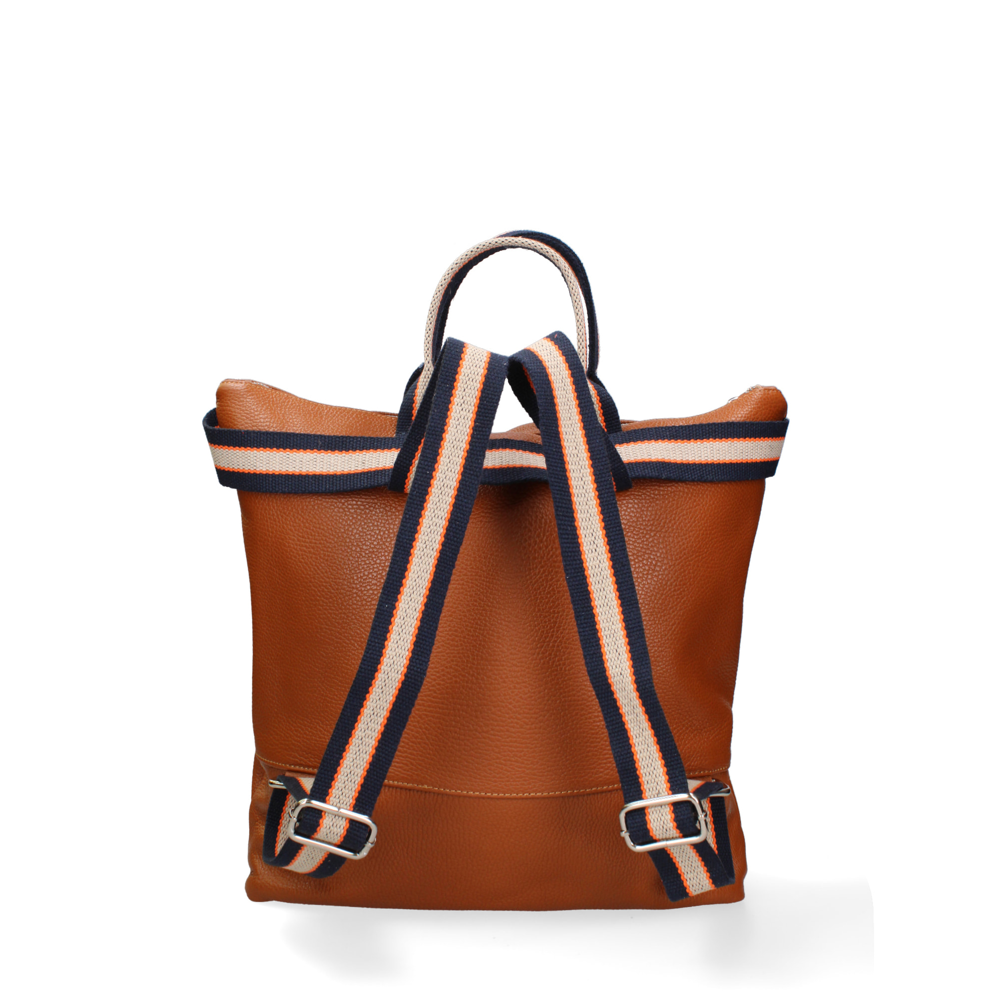 Borsa a mano convertibile in zaino  da donna In Vera pelle Made in Italy 43x38x12 cm
