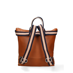 Borsa a mano convertibile in zaino  da donna In Vera pelle Made in Italy 43x38x12 cm