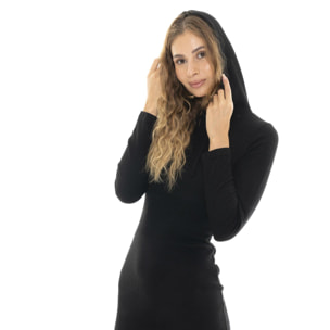 Vestido de mujer de invierno de canalé corto "Perla"