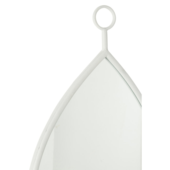 J-Line miroir Drop - verre - blanc - medium