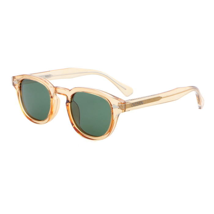Gafas de sol OCEAN HAMPTON - Champagne transparente brillante / Verde