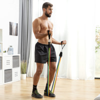 Set Di Bande Di Resistenza Con Accessori Rebainer - Multicolore - Lattice, Tpe E Nylon