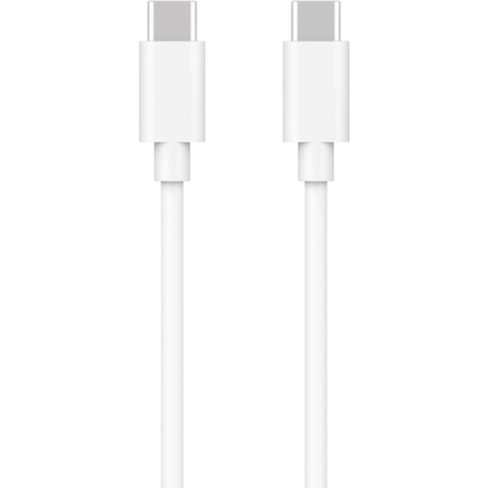 Câble USB C ESSENTIELB vers USB-C 1M Blanc compatible iPhone 17 16 15 Pro Max et Samsung Galaxy S25 S24 Ultra