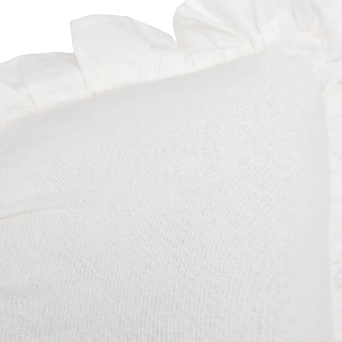 Coussin Fleur de rose 50x30cm blanc