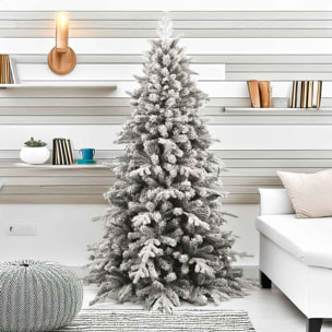 Galaxy - Albero di Natale innevato glitter in PE e PVC ø111x210H, 948 rami