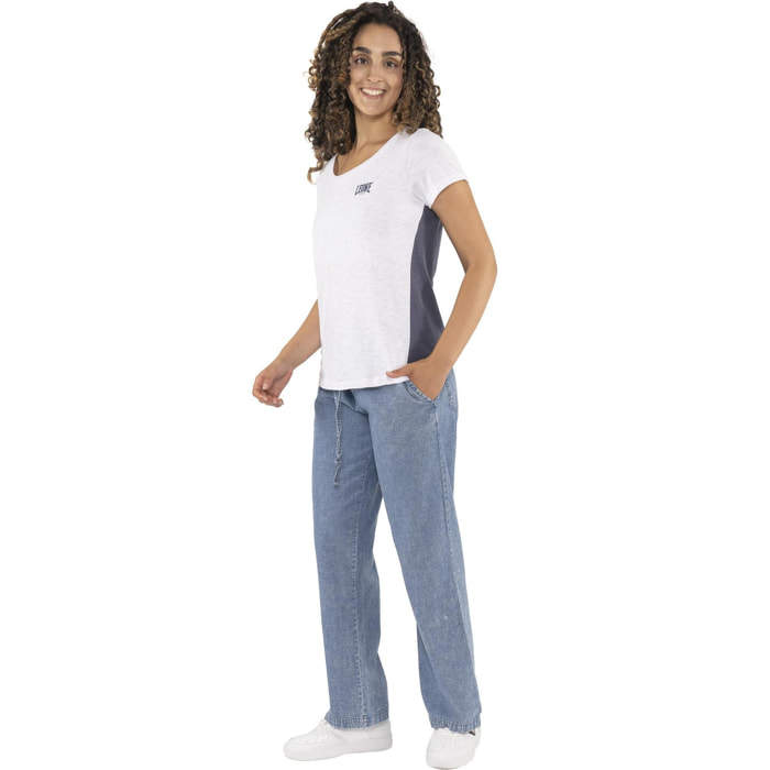 Pantalone da donna in chambray denim Leone Fancy Stripes