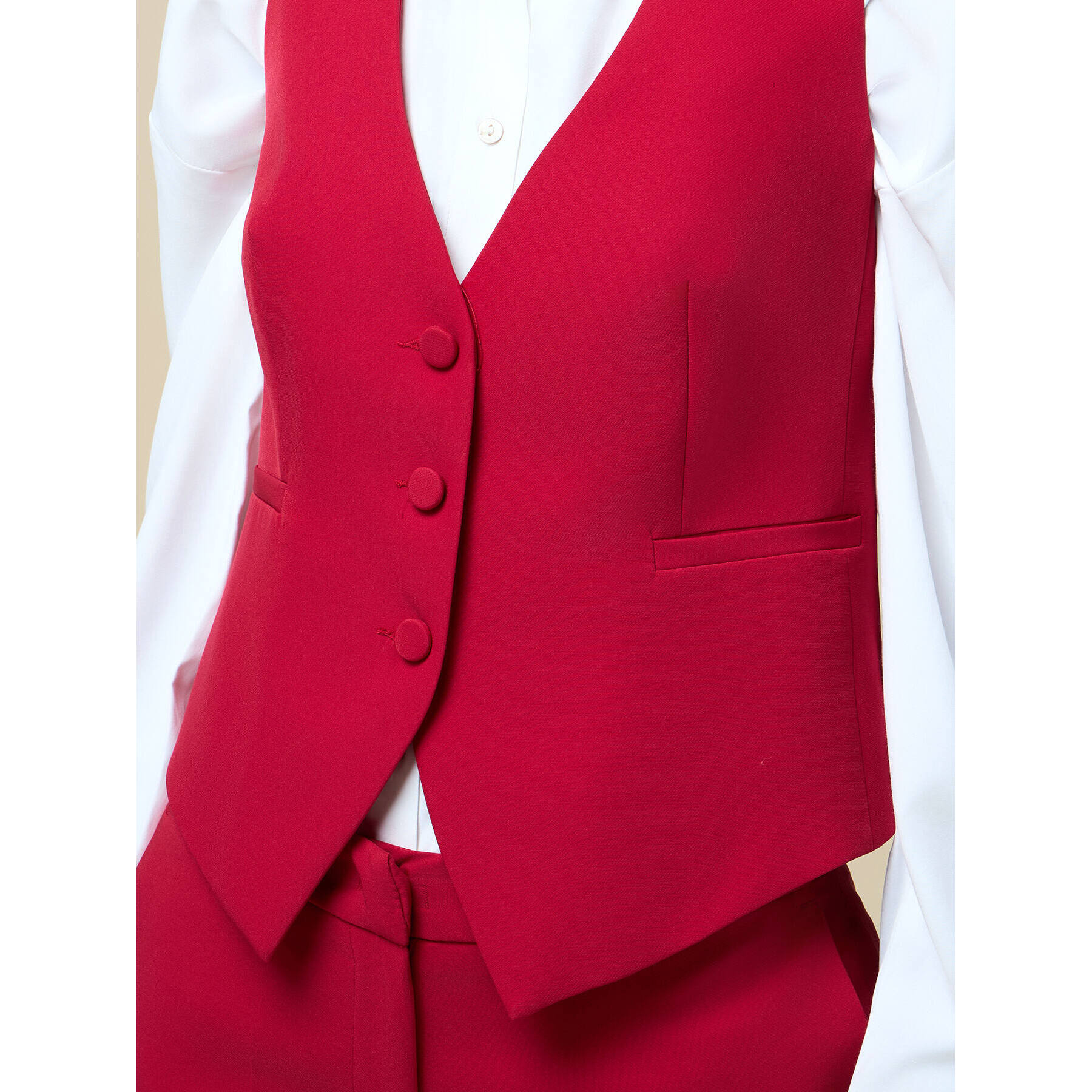 Oltre - Formal waistcoat - Rojo