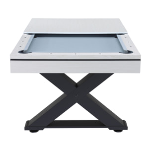 Table multi-jeux, ping-pong et billard en bois blanc ARIZONA
