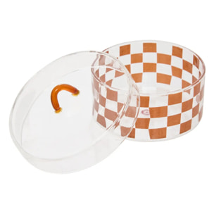 Lot de 3 boîtes déco Homy rondes D.10cm transparent