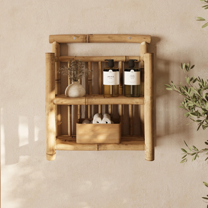 Petite étagère suspendue en bambou - Bami