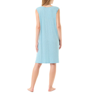 Camisón corto turquesa