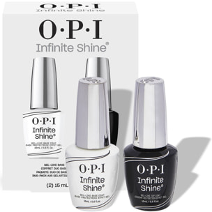 Duo Infinite Shine - Base et Top Coat Duo Pack - 30ml xPRESS-ON - French Press - Faux ongles réutilisables, effet gel