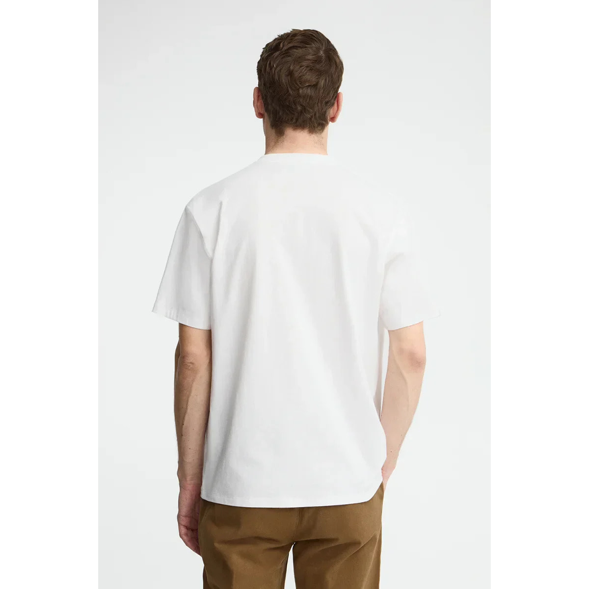 Camiseta blanca de corte holgado con parche Polo Club