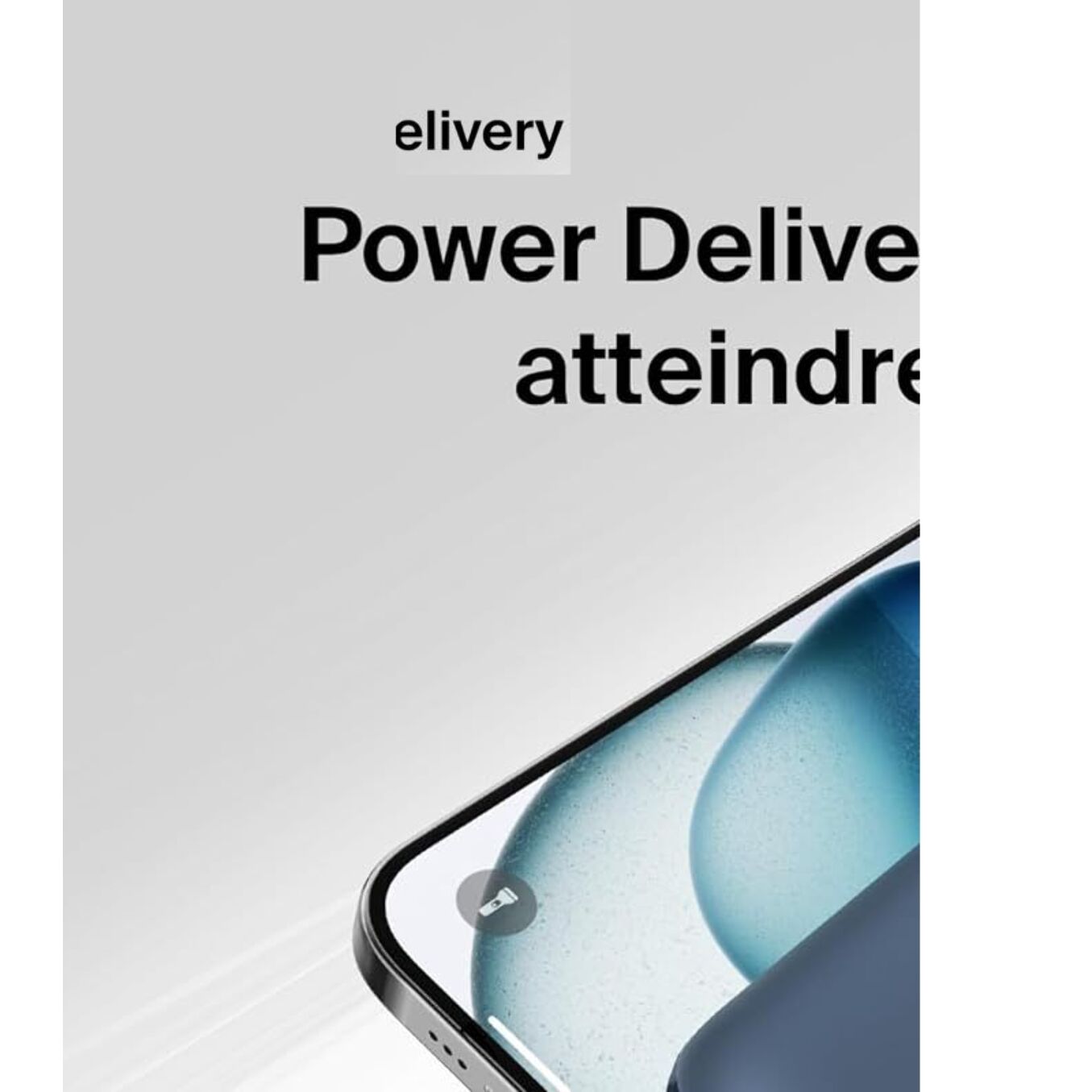 Batterie externe BELKIN 10000 mAh avec cable USB-C intégre bleu