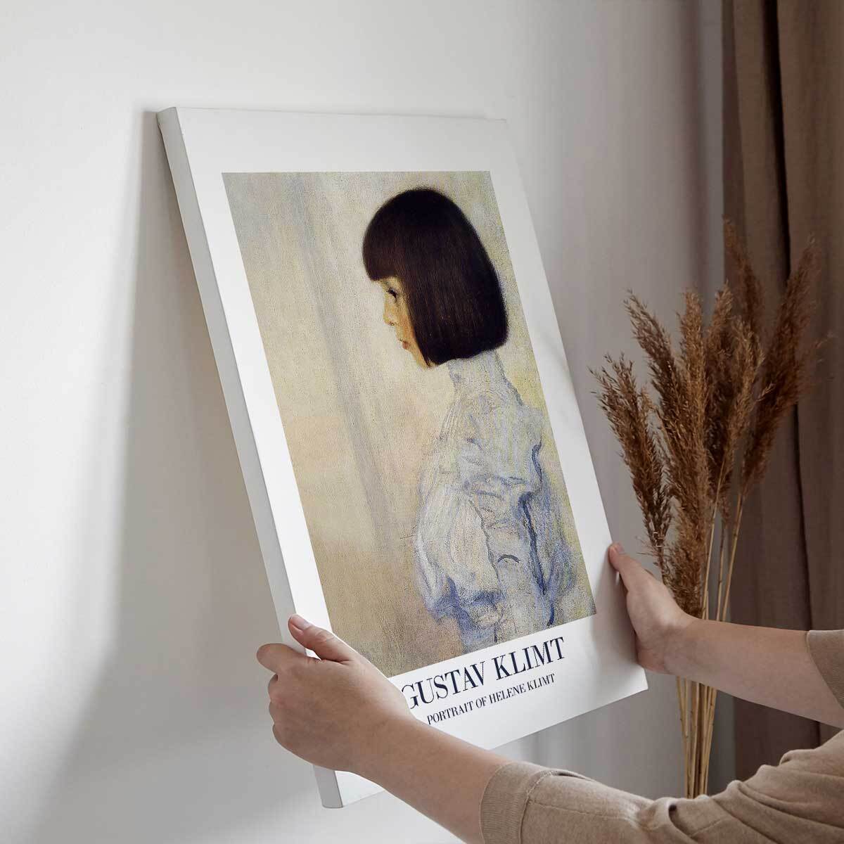 Tableau de Gustav Klimt Portrait d'hélène Toile imprimée