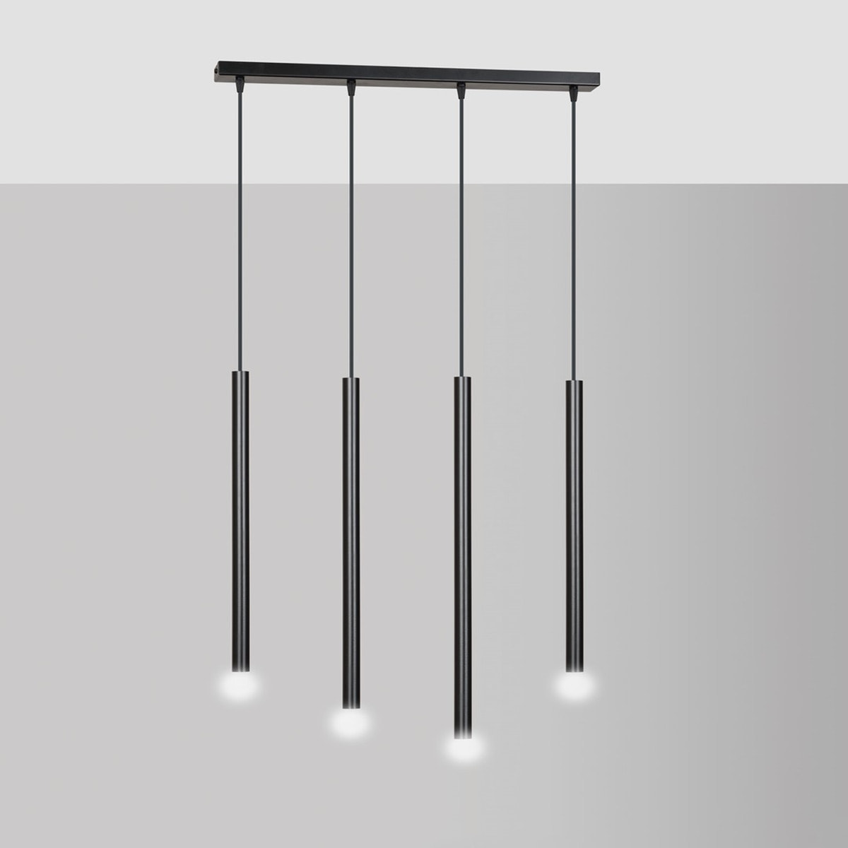 Lampada a sospensione Selter in acciaio nero opaco