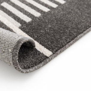 Tapis salon et chambre tissé motif géométrique LOFE