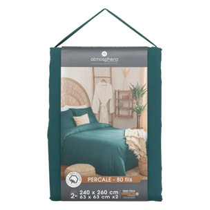 Parure de lit "Landiha" percale 260X240cm