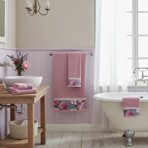 Set Spugna RICAMO 3 Pezzi: Viso+Ospite+Telo Bagno