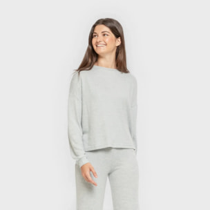 Pijama angorina liso celeste