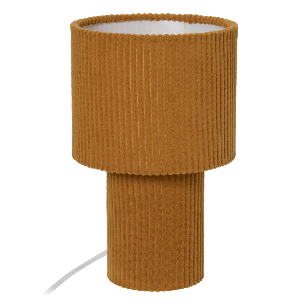 Lampe Jolina cylindrique H.28cm jaune