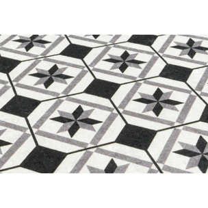 AZULEJO - Tapis carreaux de ciment noir