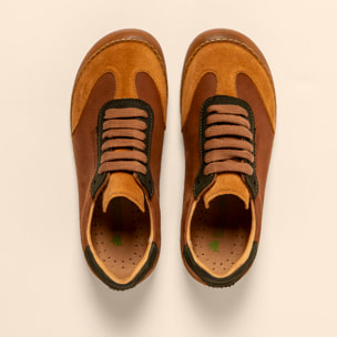 Zapatos N5766 MULTI LEATHER WOOD/PAWIKAN color Wood