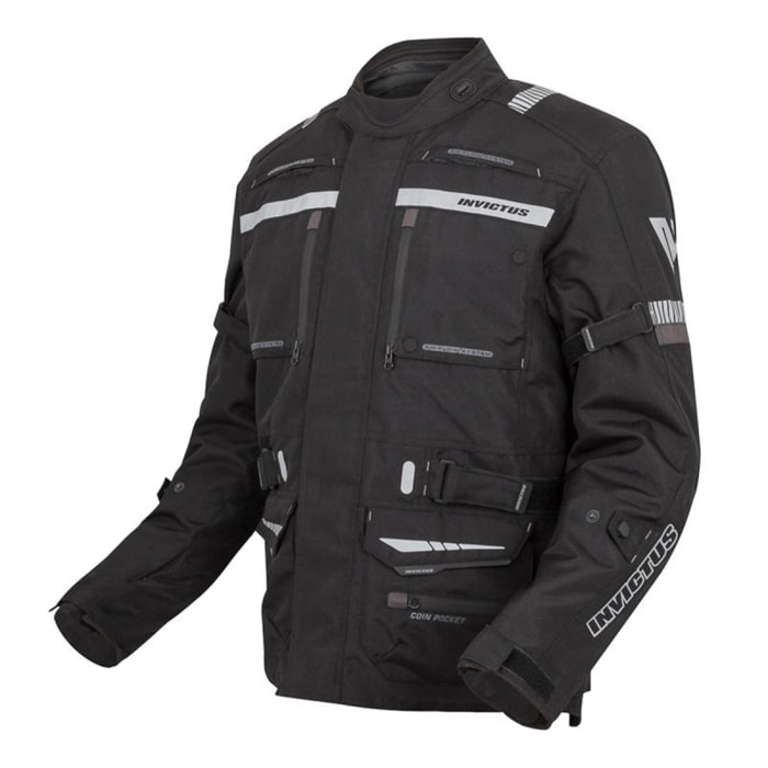 CHAQUETA DE MOTO TRICAPA INVICTUS HERACLES  COLOR GRIS TALLA L