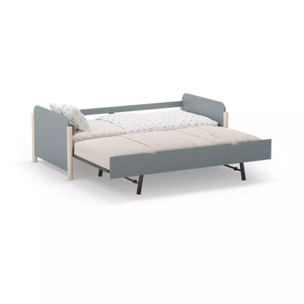 Cama doble juvenil Misty Dawn Verde Salvia - Oak Soft
