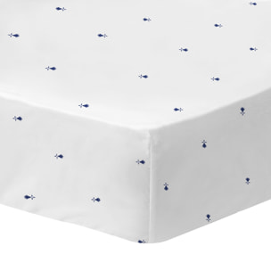 Drap-housse imprimé 100% coton, Bretagne BREIZH