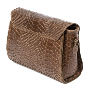 Mariola Borsa a tracolla Donna.Pelle autentica Camoscio Stampa Serpente