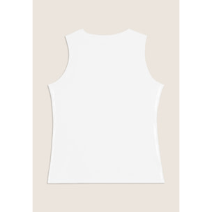 Canotta Regular con Logo FREDDY e Inserti Elastici