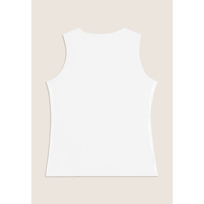 Canotta Regular con Logo FREDDY e Inserti Elastici