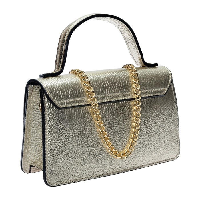 Borsa a spalla Anna Luchini Dorato