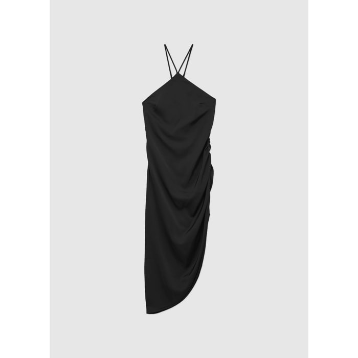 Abito midi con spacco