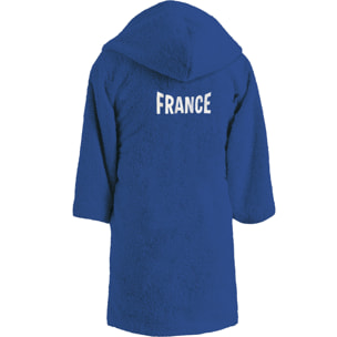 Peignoir enfant 100% coton, PARIS 2024 EQUIPE DE FRANCE OLYMPIQUE PATRIOTE