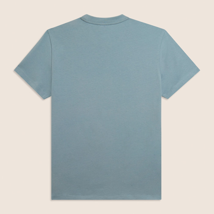 T-shirt in jersey con stampa logo tono su tono