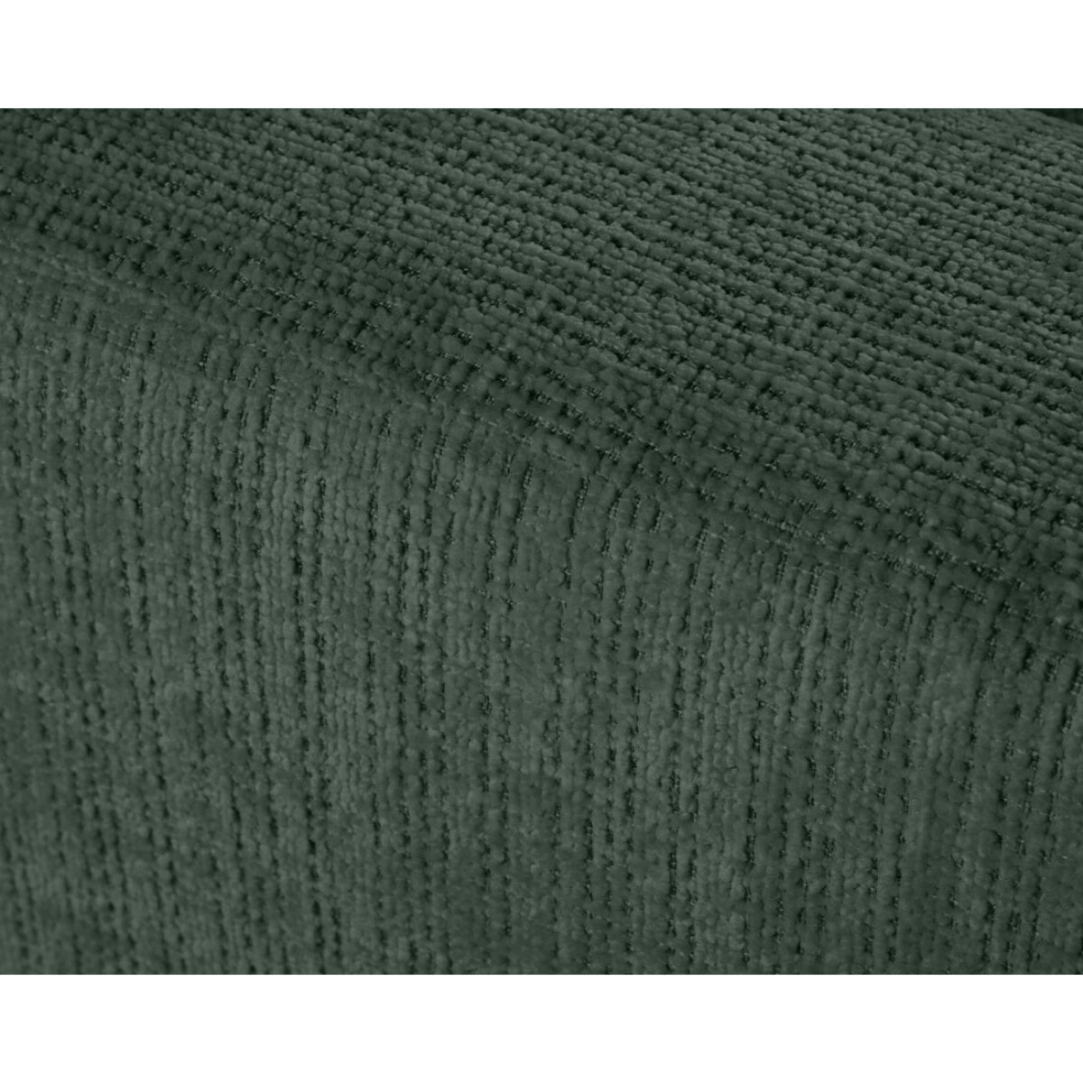 Miro - canapé panoramique en U 7 places - convertible avec coffre - en velours texturé - Vert