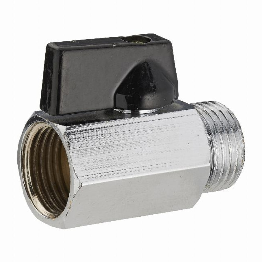 Mini vanne d'arrêt à sphère 1/4 tour mâle femelle MF3/8 (12x17) NOYON & THIEBAULT - 4310-12L1